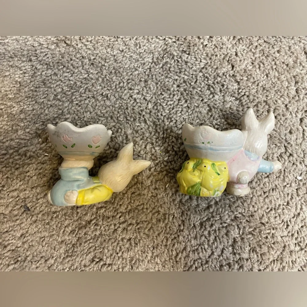Vintage Ceramic EASTER EGG HOLDER (set of 2 ) 🐰🐣 - Picture 2 of 5